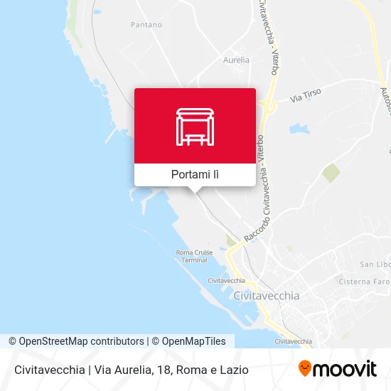 Mappa Civitavecchia | Via Aurelia, 18