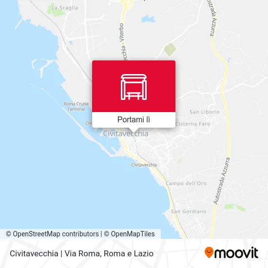 Mappa Civitavecchia | Via Roma