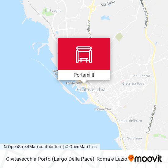 Mappa Civitavecchia Porto (Largo Della Pace)