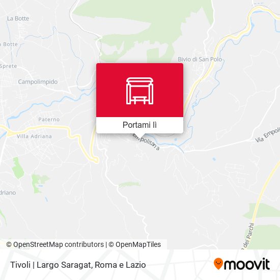 Mappa Tivoli | Largo Saragat