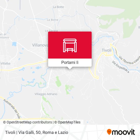 Mappa Tivoli | Via Galli, 50