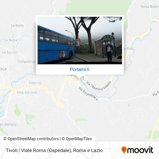 Mappa Tivoli | Viale Roma (Ospedale)