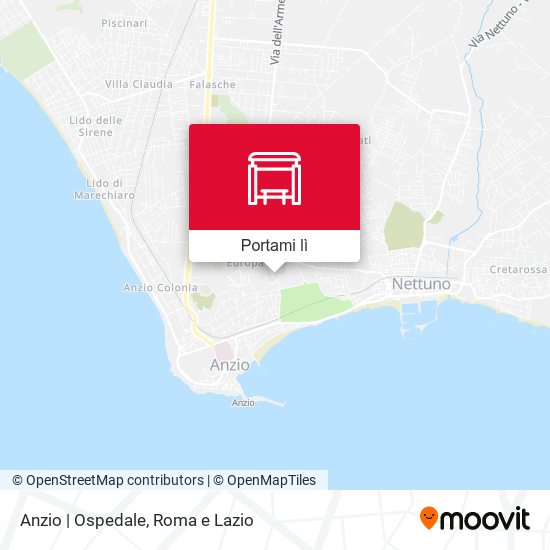 Mappa Anzio | Ospedale