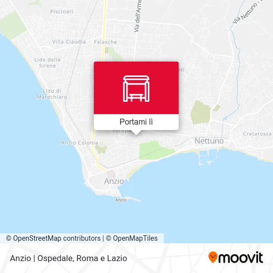 Mappa Anzio | Ospedale
