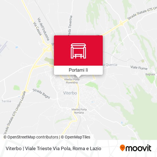 Mappa Viterbo | Viale Trieste Via Pola