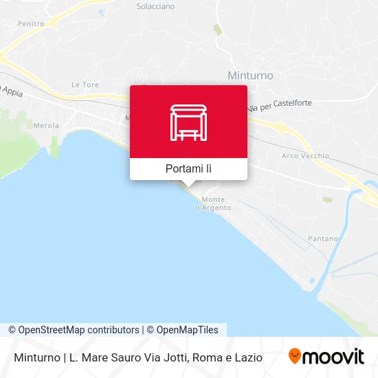 Mappa Minturno | L. Mare Sauro Via Jotti