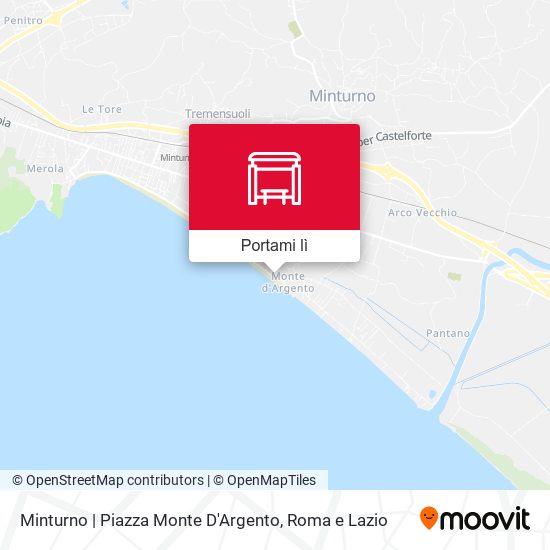 Mappa Minturno | Piazza Monte D'Argento