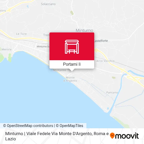 Mappa Minturno | Viale Fedele Via Monte D'Argento