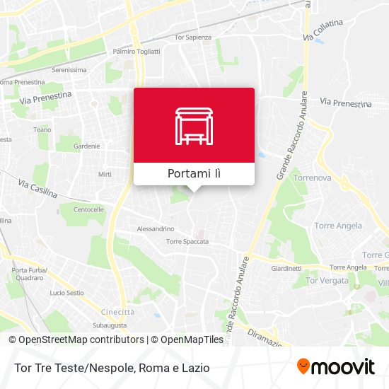 Mappa Tor Tre Teste/Nespole