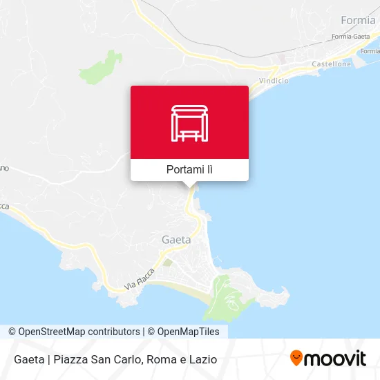 Mappa Gaeta | Piazza San Carlo