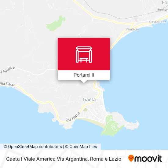 Mappa Gaeta | Viale America Via Argentina