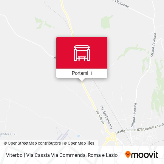 Mappa Viterbo | Via Cassia Via Commenda