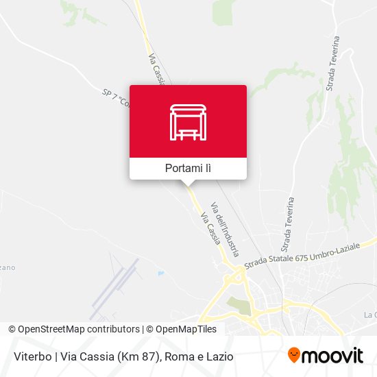 Mappa Viterbo | Via Cassia (Km 87)