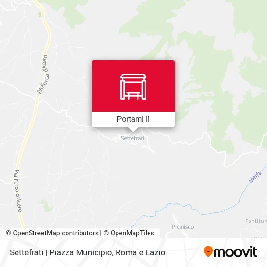 Mappa Settefrati | Piazza Municipio