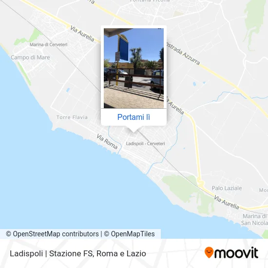 Mappa Ladispoli | Stazione FS