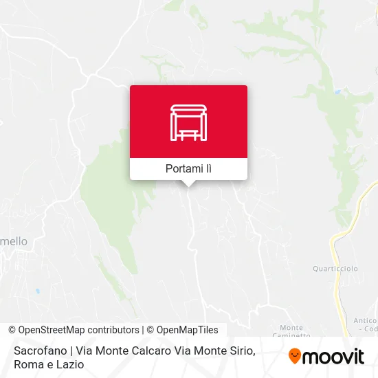 Mappa Sacrofano | Via Monte Calcaro Via Monte Sirio