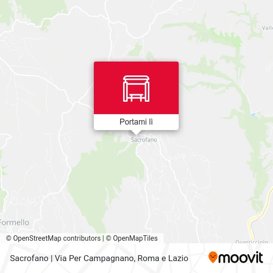 Mappa Sacrofano | Via Per Campagnano