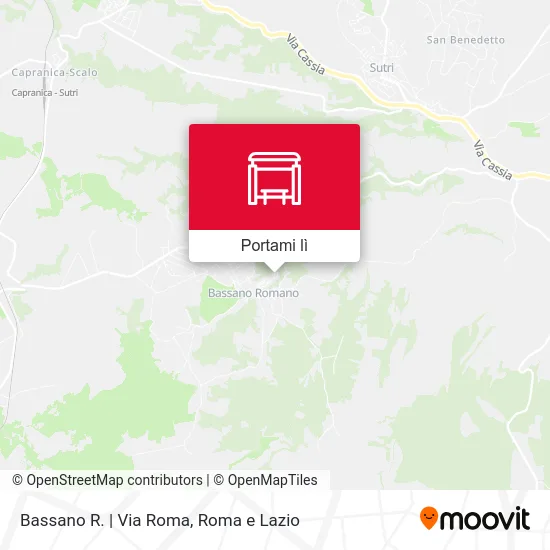 Mappa Bassano R. | Via Roma