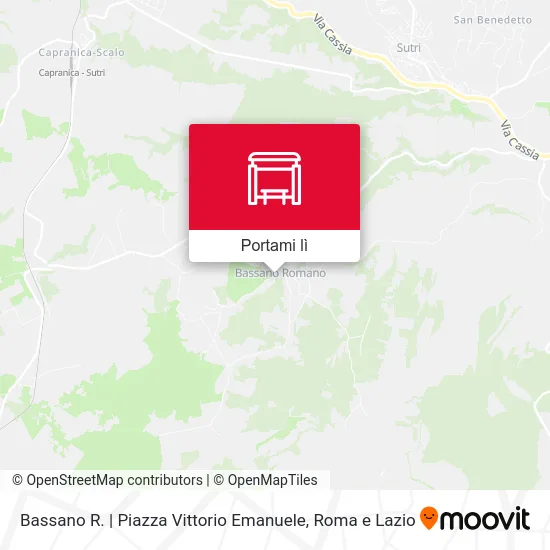 Mappa Bassano R. | Piazza Vittorio Emanuele