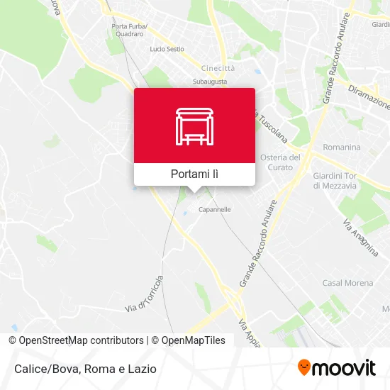 Mappa Calice/Bova