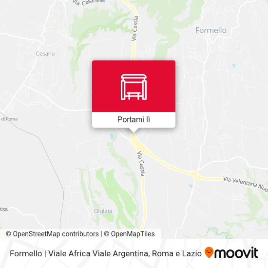 Mappa Formello | Viale Africa Viale Argentina