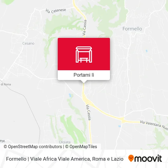 Mappa Formello | Viale Africa Viale America