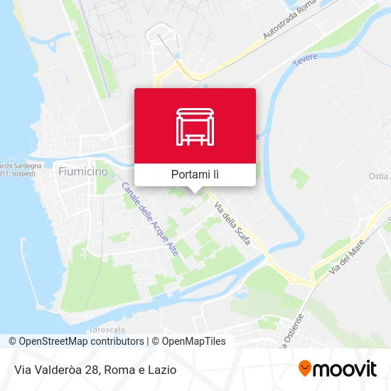 Mappa Via Valderòa 28