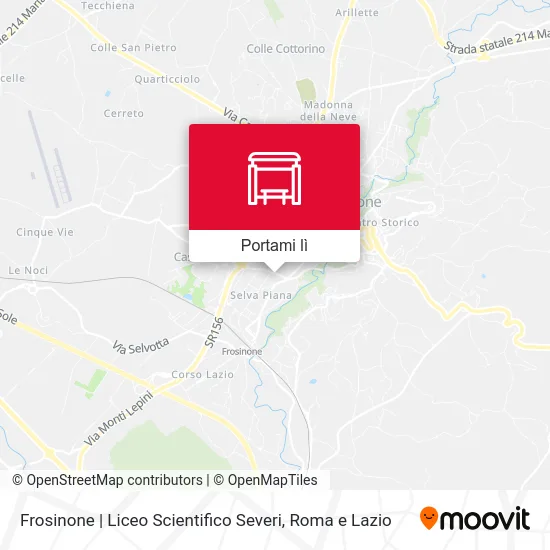 Mappa Frosinone | Liceo Scientifico Severi