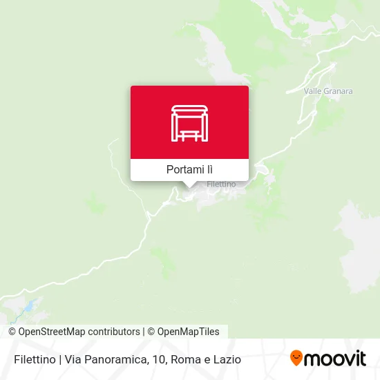 Mappa Filettino | Via Panoramica, 10