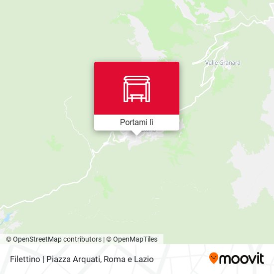 Mappa Filettino | Piazza Arquati