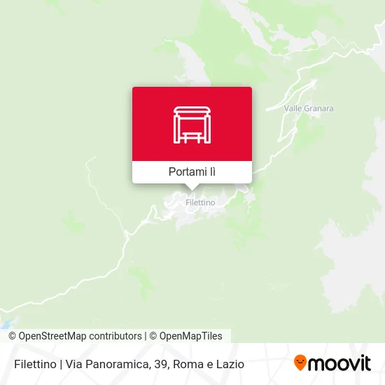 Mappa Filettino | Via Panoramica, 39