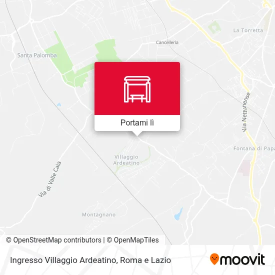 Mappa Ingresso Villaggio Ardeatino