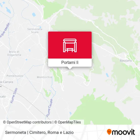 Mappa Sermoneta | Cimitero