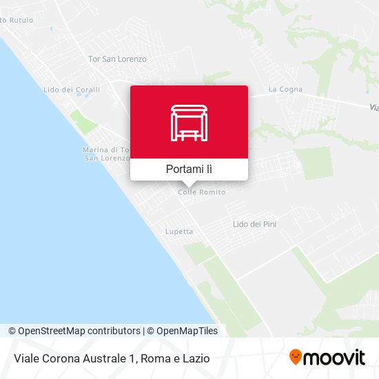 Mappa Viale Corona Australe 1