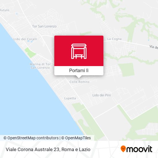 Mappa Viale Corona Australe 23
