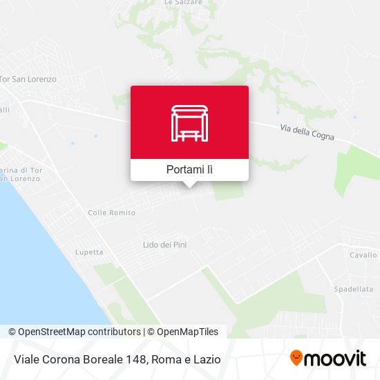 Mappa Viale Corona Boreale 148