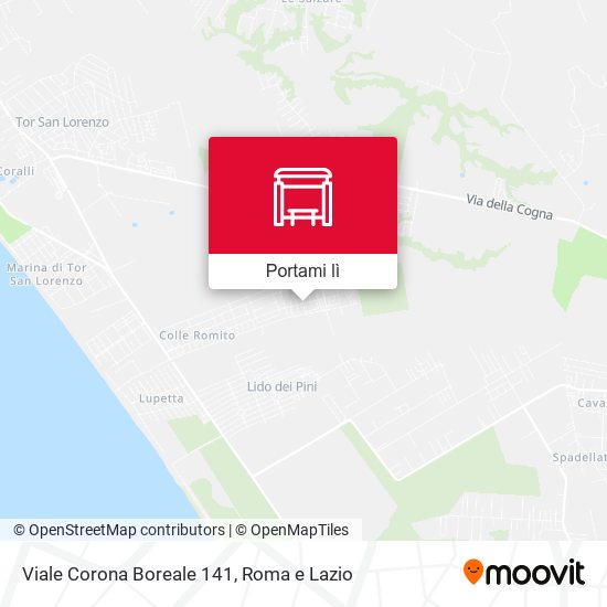 Mappa Viale Corona Boreale 141