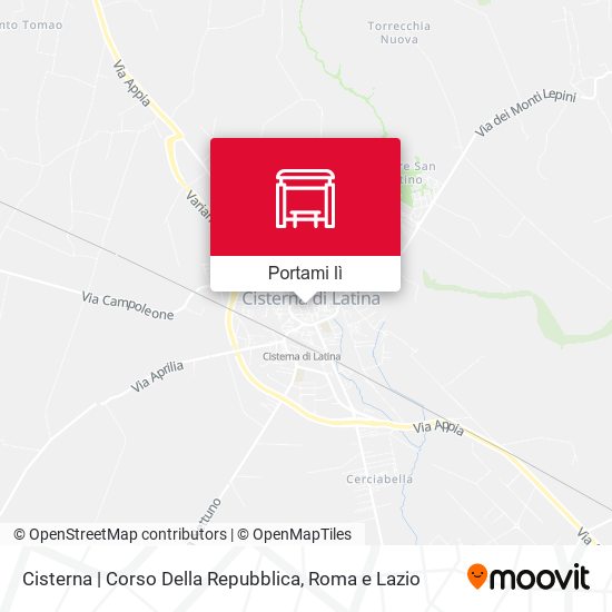 Mappa Cisterna | Corso Della Repubblica