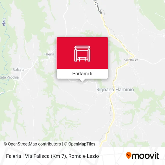 Mappa Faleria | Via Falisca (Km 7)