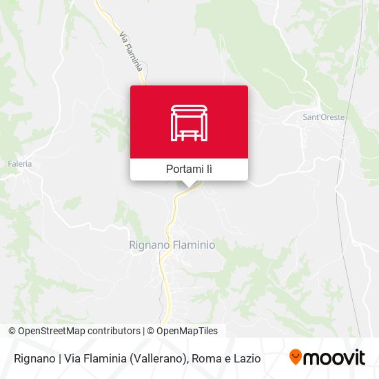 Mappa Rignano | Via Flaminia (Vallerano)