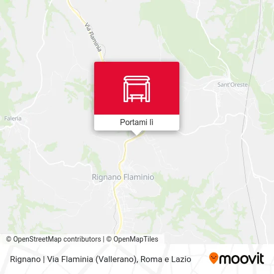 Mappa Rignano | Via Flaminia (Vallerano)