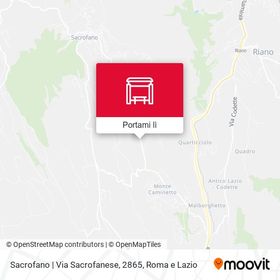 Mappa Sacrofano | Via Sacrofanese, 2865