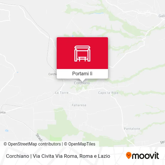 Mappa Corchiano | Via Civita Via Roma