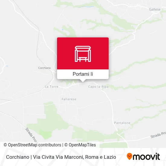 Mappa Corchiano | Via Civita Via Marconi