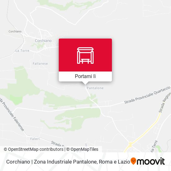 Mappa Corchiano | Zona Industriale Pantalone