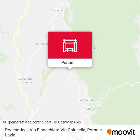 Mappa Roccantica | Via Finocchieto Via Chiuselle