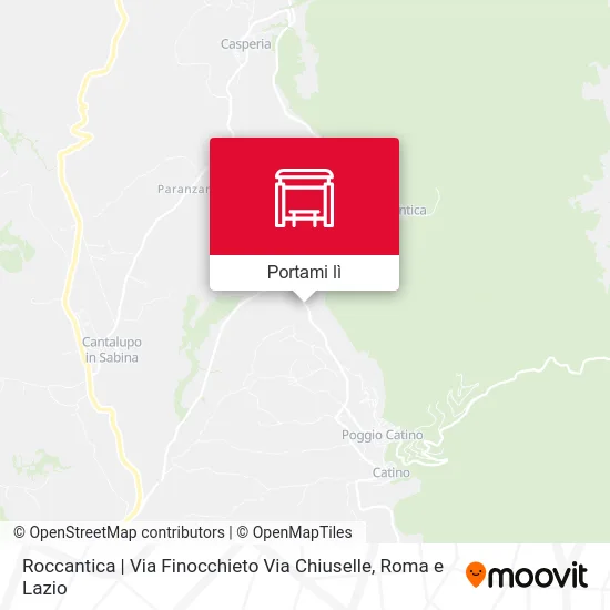 Mappa Roccantica | Via Finocchieto Via Chiuselle