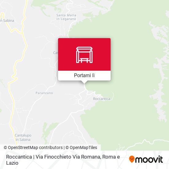 Mappa Roccantica | Via Finocchieto Via Romana