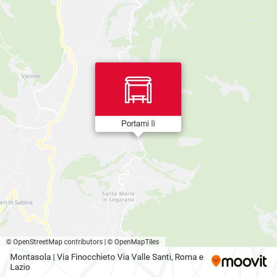 Mappa Montasola | Via Finocchieto Via Valle Santi