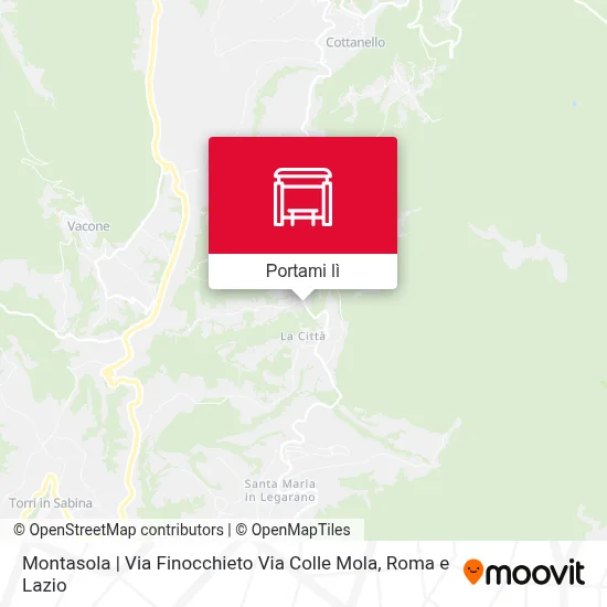 Mappa Montasola | Via Finocchieto Via Colle Mola